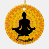 Ornement de Yoga personnalisé (Devant)