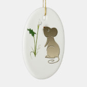 Ornement de zantedeschia et de souris (Droite)