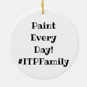 Ornement d'éclaboussure de couleur de logo d'ITP (Dos)