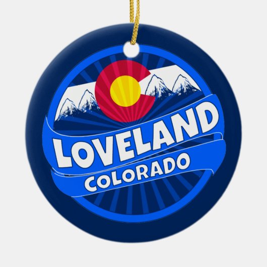 Ornement d'éclat de montagne de Loveland le (Devant)