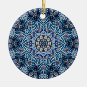 Ornement décoratif bleu