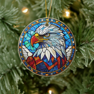Ornement décoratif en céramique Oiseau d'aigle
