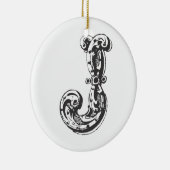 Ornement décoré d'un monogramme de Noël de la (Droite)