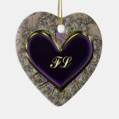 Ornement décoré d'un monogramme élégant de Purple (Droite)