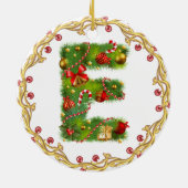 ornement décoré d'un monogramme initial de Noël (Dos)