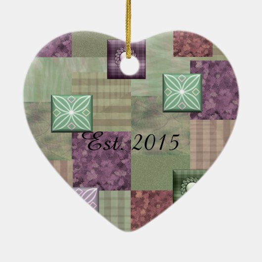 Ornement d'édredon de patchwork (Dos)