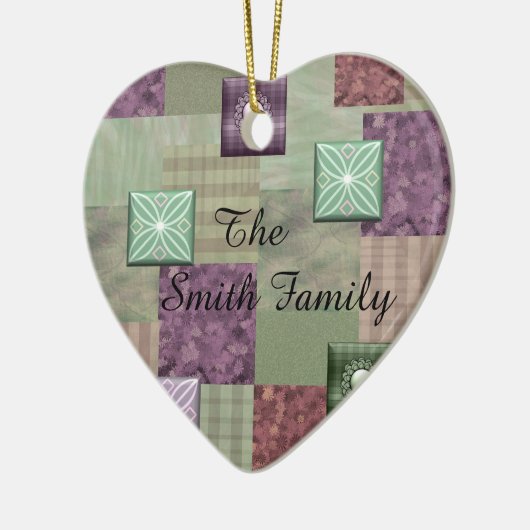 Ornement d'édredon de patchwork (Gauche)