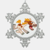 Ornement d'égout de Cheval Pinto Cartoon animé (Devant)