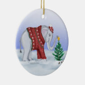 Ornement d'éléphant de Noël (Droite)