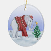 Ornement d'éléphant de Noël (Gauche)