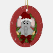 Ornement d'éléphant de Noël (Droite)