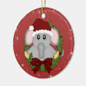 Ornement d'éléphant de Noël (Gauche)