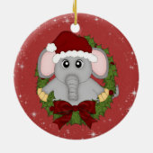 Ornement d'éléphant de Noël (Dos)