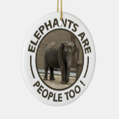 Ornement d'ÉLÉPHANTS - personnaliser (Droite)