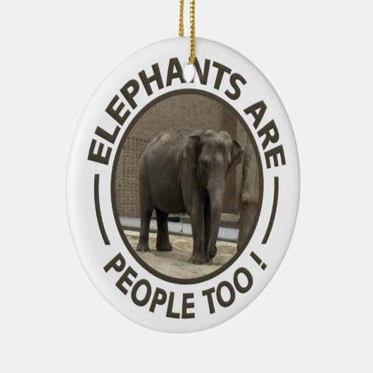 Ornement d'ÉLÉPHANTS - personnaliser (Droite)