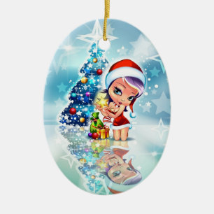 Ornement d'Elf de Noël de Valuegem