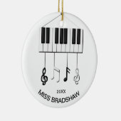 Ornement d'enseignant de piano personnalisé (Droite)