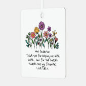 Ornement d'enseignant personnalisé ・ Merci amusant (Avant gauche)