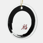 Ornement d'Enso de bonheur (Gauche)