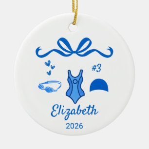 Ornement d'équipe de natation, Noël de natation