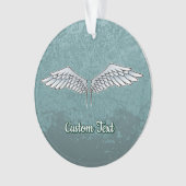 Ornement des ailes gris-bleu (devant)