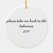 ornement des Bahamas (Dos)