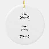 Ornement des Boots de cowboy rouges (Dos)