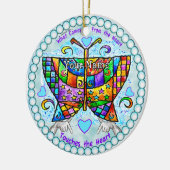 Ornement des coeurs papillons (Gauche)