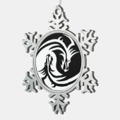 ornement des dragons du yin yang (Vue impression)