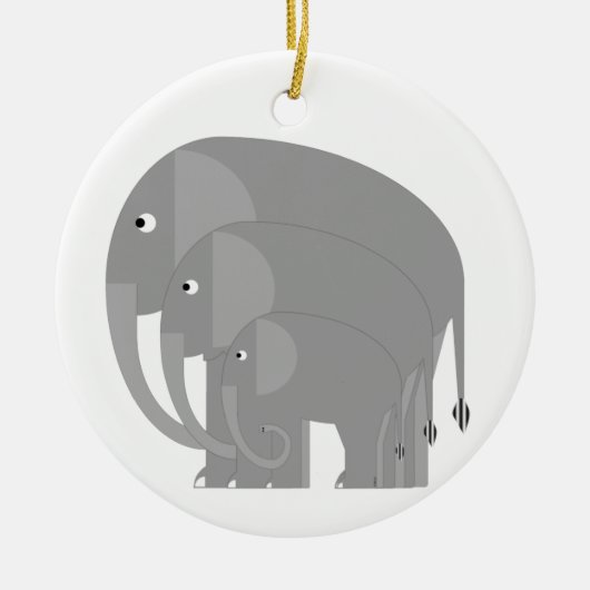 Ornement des éléphants (Devant)