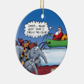 Ornement des éléphants de père Noël (Droite)