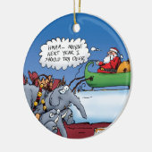 Ornement des éléphants de père Noël (Gauche)