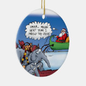 Ornement des éléphants de père Noël (Droite)