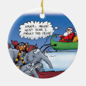 Ornement des éléphants de père Noël (Dos)