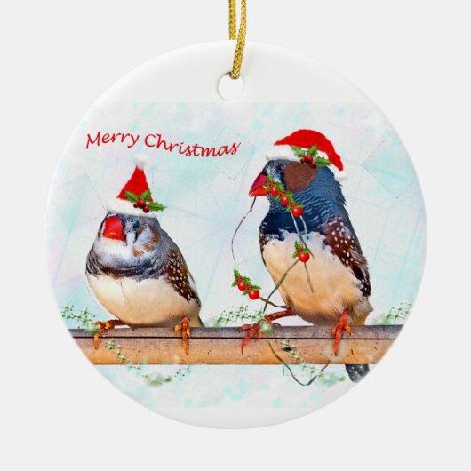 Ornement des Finches Festives (Devant)