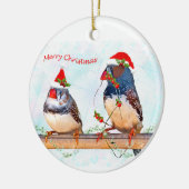 Ornement des Finches Festives (Gauche)