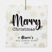 Ornement des flocons d'or (Dos)