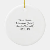 Ornement des grâces de Botticelli trois (Dos)