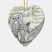 Ornement des hiboux 22 (Gauche)