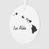 Ornement des îles Hawaii personnalisées (devant)