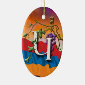 Ornement des initiales "GEN" d'alphabet arménien (Droite)