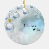 Ornement des voeux de Noël (Dos)