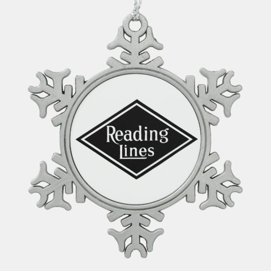 Ornement d'étain de logo de Reading Railroad (Devant)