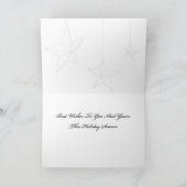 Ornement d'étoile de carte de Noël (Intérieur)