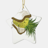 Ornement d'étoile de logo d'ananas (Gauche)