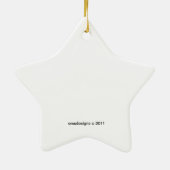 Ornement d'étoile du Delaware de promenade de (Dos)