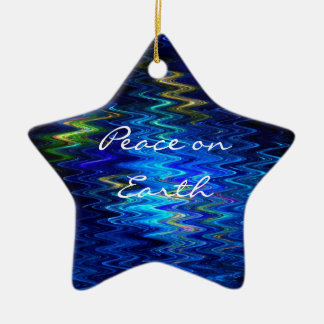 Ornement d'étoile sur terre de SimplyTonjia 'paix"