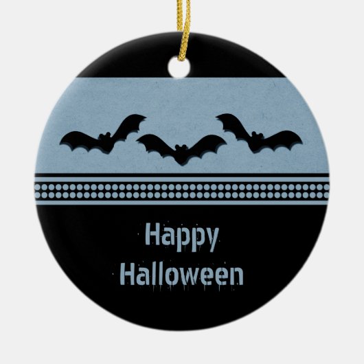 Ornement d'Halloween Batty, bleu clair (Devant)