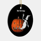 Ornement d'Halloween Citrouille Ghost mignon (Droite)
