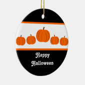 Ornement d'Halloween de ligne citrouille (Droite)